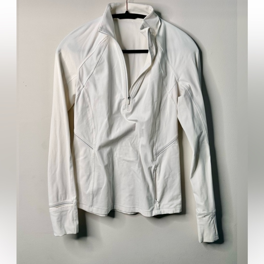 Lululemon Toasty Tech Women's White 1/2 zip